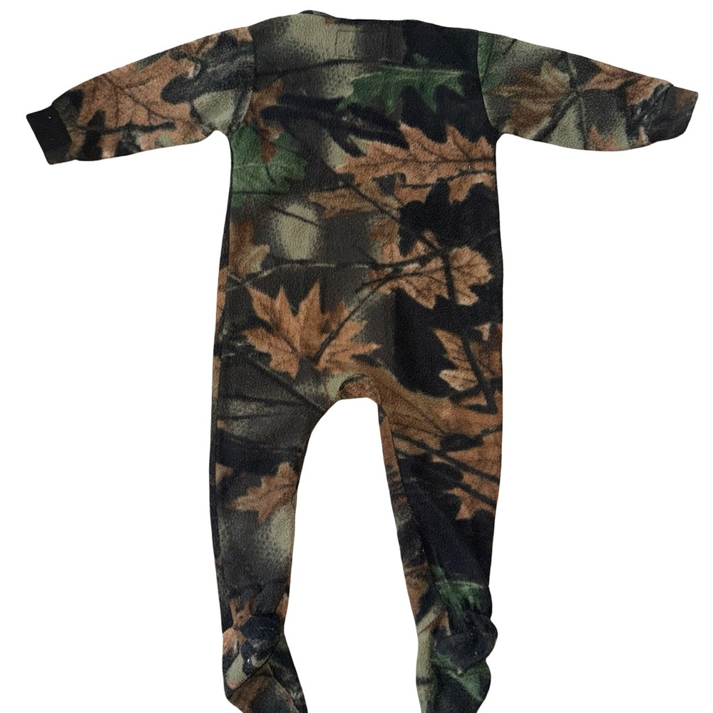 Trail Crest Infant Camouflage Fleece Bunting Sleeper Hunting Camo One Piece - Picture 3 of 5